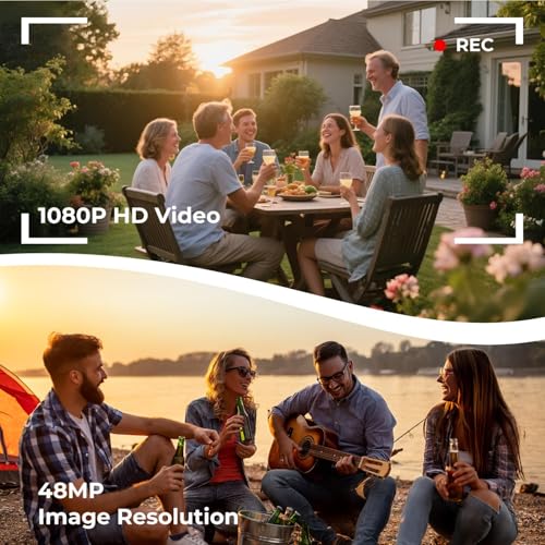 Camcorder Video Camera 2.7K 48MP - Vlogging Camera for YouTube with Fill Light, 18X Digital Zoom, 3" 270° Flip Screen, Webcam, Anti-Shake - Digital Cameras with 32GB Card & Battery for Beginners - color: light black