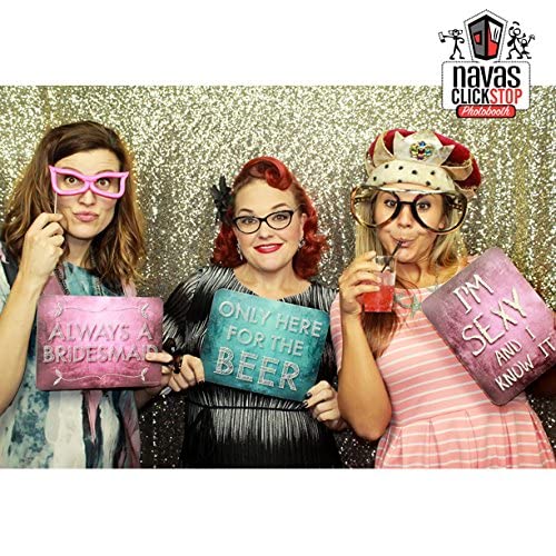 Plastic Photo Booth Prop Signs - Set of 10 Phrases - PARTY Mix