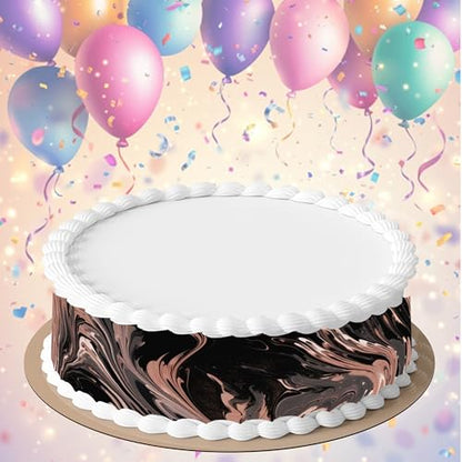 3 pcs Dark Marble Texture Cake Strips Edible birthday cake strips, cake side borders, Icing Sheets 2.7X11.8