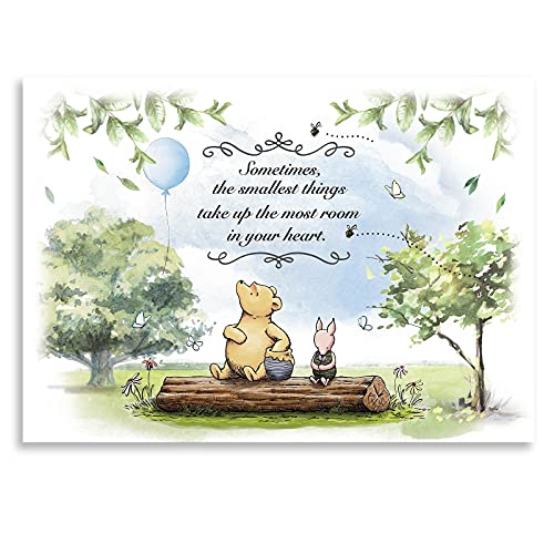 Classic Winnie Bear Baby Shower Backdrop Party Decorations Supplies for Boys Newborn Kids Blue Balloon and Friends Birthday Cake Table Banner Photo Studio Props Photography Background 7x5ft - color: Blue, size: 7'x5'