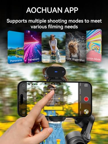 AOCHUAN Gimbal Stabilizer for Smartphone with AI Tracking Sensor, Gimbal with Focus Wheel for Phone/Android, Phone Stabilizer with 7.0 Anti-Shake for Video Recording-Smart XE AI - style: Smart XE AI