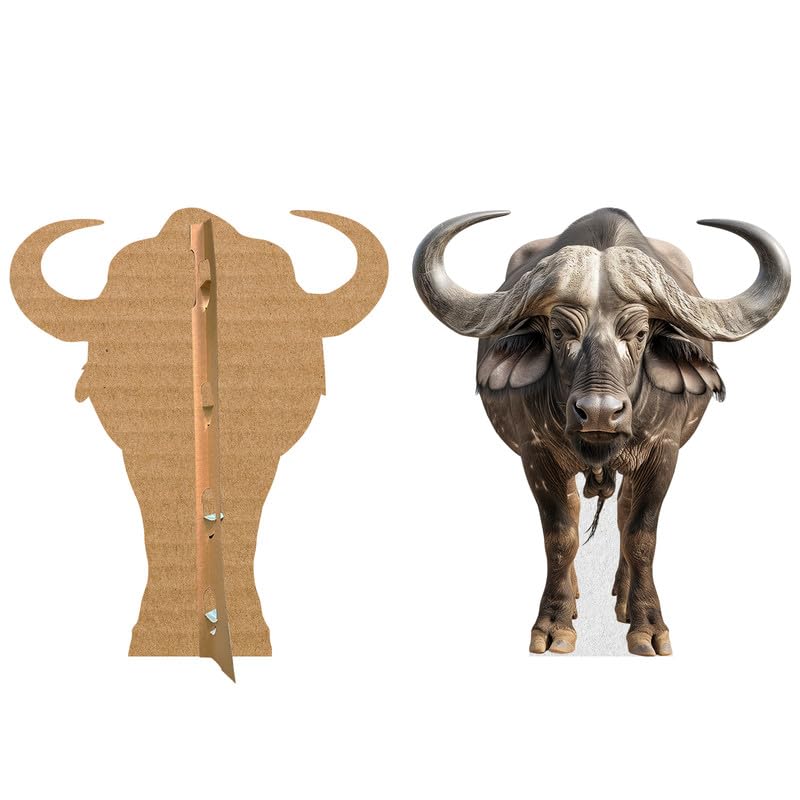 Buffalo - Life Size Cardboard Cutout Standup People with Support Standee | Animals - - color: Buffalo