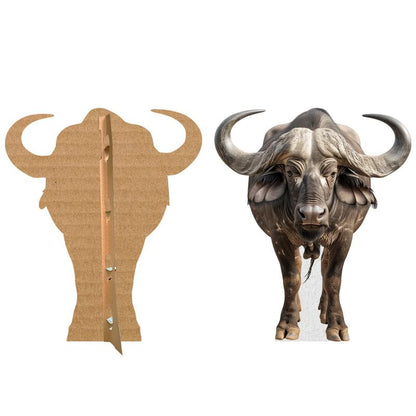 Buffalo - Life Size Cardboard Cutout Standup People with Support Standee | Animals - - color: Buffalo