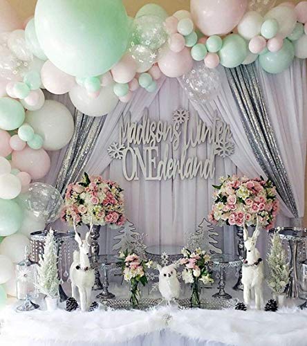 Wedding Backdrop Curtains 2 Panel 5ft x 10ft Grey Polyester Birthday Backdrop Drapes for Party Decoration Ceremony Prom Stage Backdrop Curtain - color: Grey, size: 2 Panels 5ft X 10ft