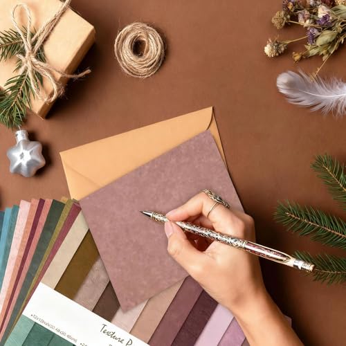 MXCOIRTP Scrapbook Paper 12x12 IN, 24 Sheets/24 Designs Double-Sided Textured Decorative Craft Paper for DIY Background Card Art Craft Making Photo Album -Boho Tone