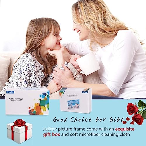 5 Pack Acrylic Picture Frame 5x7 Clear Double Sided Magnetic Picture Frameless Desktop Display Photo Frame with Stand Best Gift for Family, Baby, Friend - size: 5x7"-5
