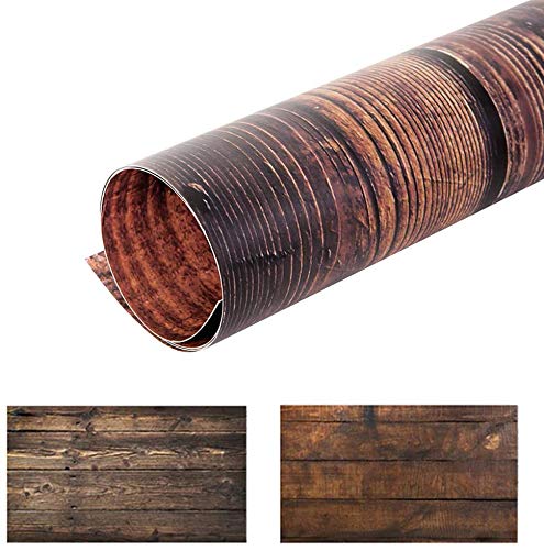 Selens 3pcs Double Sided Photography Background (22x35.4 Inch) 6 Patterns Wood Marble Textures Waterproof Paper Tabletop Backdrop for Food Jewelry Cosmetics Makeup Photo Shoot - color: Set G