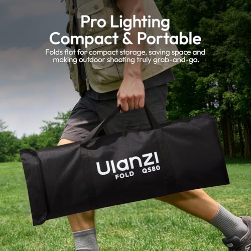 Ulanzi QS80 31.5inch/80cm Softbox Octagonal Quick Release Bowens Mount Soft Box with Diffusers,Honeycomb Grid,Storage Bag, Compatible with Most Standards Mount and Ulanzi VL-120C,VL-120Bi,VL-200Bi