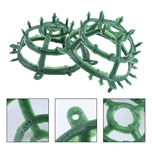 Yardwe Wedding Grass Half Ball Shelf Decorative Flower Arrangement Holder Props for Bridal Bouquet and Artificial Flowers Compact 1.96In Floral Display Stand for Home and Party Decoration