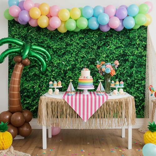 Spring Green Leaves Theme Photo Background Nature Greenery Wedding Birthday Party Newborn Baby Shower Photography Backdrops Zoo Decor Shoot Props Banner 71"x43" - style: 7x5 Leaves
