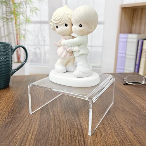 Plymor Clear Acrylic Short Square Display Riser, 2.5" H x 5" W x 5" D (3/16" thick) - size: 2.5" x 5" x 5"