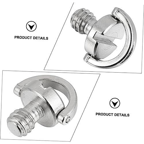 Vaguelly 4pcs Screw for Tripod Mounting Plates Camera Screw Quick Release Accessory for Monopods Gimbals and Tripods and Convenient Photography Tool