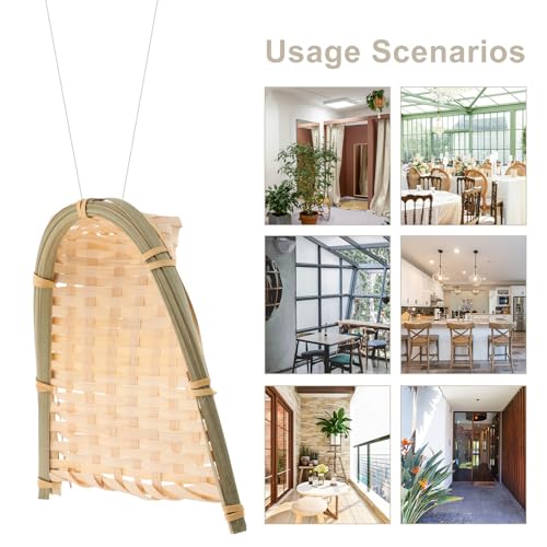 Cabilock Handmade Woven Dustpan Decorative Pendant, Small Decorative Dustpan Handicraft for Wall Hanging, Creative Craft DIY for Home Décor and Photography Props