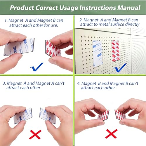 A+B Magnetic Tape with Adhesive Backing, (15ft x 0.5in x 2Pack) a b Paired Flexible Magnet Strips Match to Use for DIY Crafting - style: 15FT x 1/2 IN x 2Pack