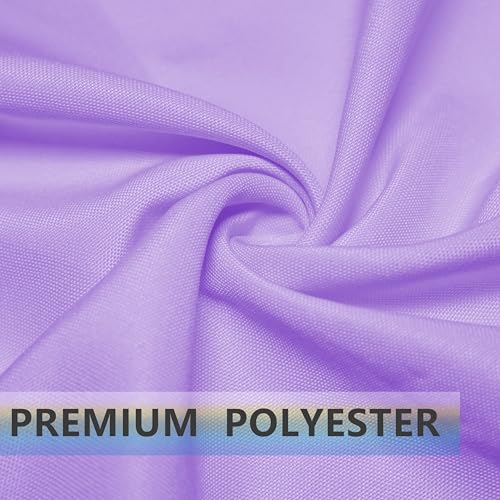 PLOYMONO Lavender Heavy Duty Cloth Napkins - 17 x 17 Inch Solid Washable Polyester Dinner Napkins - Set of 8 Napkins with Hemmed Edges - Great for Weddings, Parties, Spring Easter Summer & More - color: Lavender