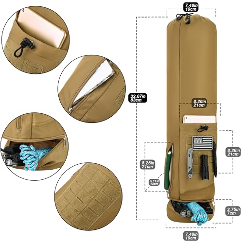 Shooting Mat with Tactical Water Resistant Carrying Bag, Extra Large Prone Padded Portable Roll Up Shooting Mats