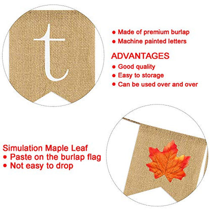 Thankful Burlap Banner | Thankful Burlap Wall Banner| Thanksgiving Banner | Rustic Thanksgiving Decoration | Fall Banner| Thanksgiving Decor