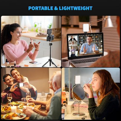 Magnetic Phone Selfie Light, 128 LED Fill Light Compatible with Magsafe iPhone, iPad, Laptop, Camera Video Light 2000mAh Recording Travel Photography