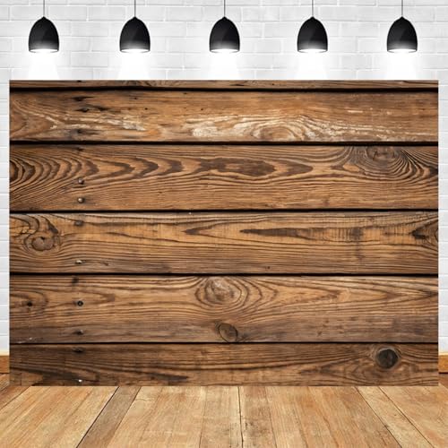 5x3ft Wood Backdrop Western Rustic Wooden Wall Photography Background Baptism Baby Shower Kids Adults Birthday Party Banner Decorations Wedding Party Bridal Shower Portrait Photo Booth Prop - color: color 2, size: 5x3ft