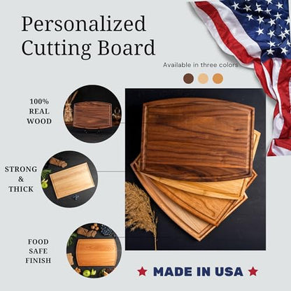 Personalized Cutting Board for Mom or Grandma – Birth Flower Garden Design, Custom Gift for Mother’s Day, Wedding, Birthday, Bridal Shower from Daughter or Son – Valentines Day Gifts for Her - style: Mom-Gift