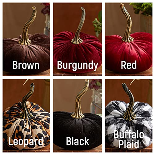 Create Your Own Set of 4 Small Velvet Pumpkins, Handmade Home Decor, Holiday Mantle, Fall Halloween Thanksgiving Centerpiece, Wedding (Create Set 4 Small) - color: Create Set 4 Small