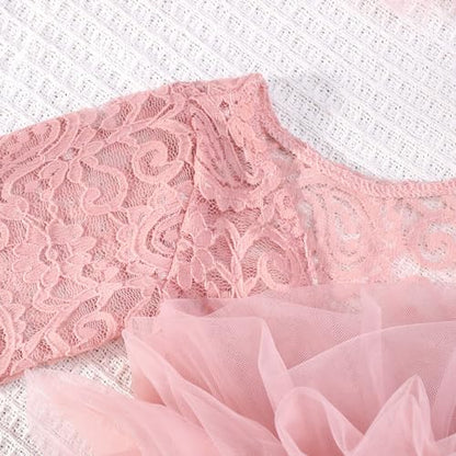 Newborn Photography Outfits Girl Baby Photography Props Lace Romper with Headress Newborn Outfits Girls Photo Props - color: Pink