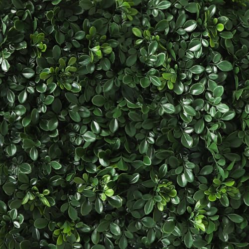 3rd Street Inn Greenery Panel - Artificial Hedge Wall - Fake Plant Wall Backdrop - Privacy Screen - Interlocking Panels - Indoor Outdoor Décor (12, Banyan) - color: Banyan