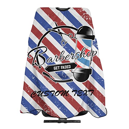 Custom Barber Cape Hairdresser Cape, Add Your Photo Text Logo Personalized Barbershop Salon Cape for Men, Customized Hair Cutting Cape for Home Salon Barbershop - color: Barber Cuts7