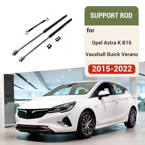 Front Hood Bonnet 2015-2022 Compatible with Opel Astra K B16 Compatible with Buick Verano Lift Support Rod Shock Damper Prop Spring(Piano black) - color: Piano black