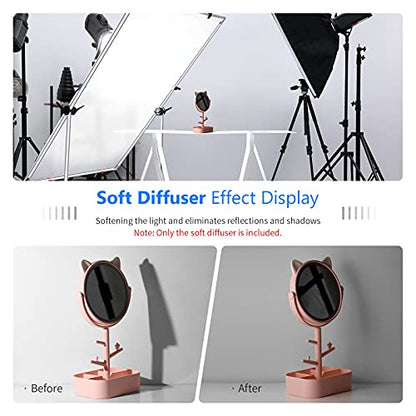 Neewer 2 Yard x 60 Inch/1.8M x 1.5M Polyester White Seamless Diffusion Fabric for Photography Softbox,Light Tent and Lighting Light Modifier - size: 1.8 X 1.5m