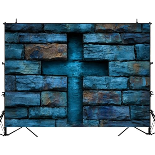 5x7ft Photography Backdrop Calvary Cross Grunge Wall Christian Cross Easter Photo Backdrop Photography Background for Photoshoot Portrait Video Party Photo Studio Prop Booth - color: Color6