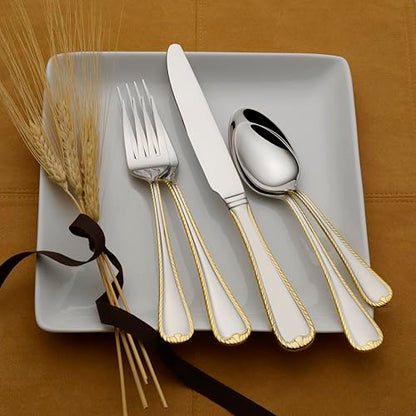 Mikasa Cameo Gold 65 Piece Flatware Set, Service for 12 - size: 65 Piece Set, style: Formal