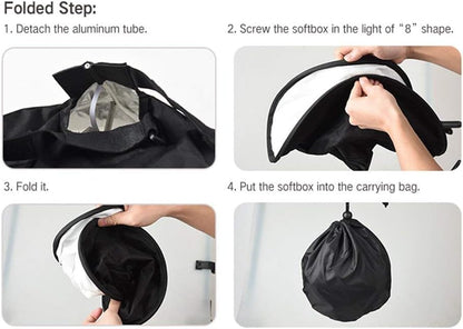 Godox RS18 Camera Flash Bounce Diffuser Light Softbox, for AD200 AD200Pro AD200ProII AD200Pro II V860II V850II and Other Flashes