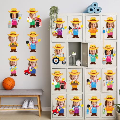 60pcs Farm Theme Cutouts Farmer with Straw Hat Bulletin Board Decorations Farmer Paper Cut-Outs Classroom Decor for Boy Girl Classroom DIY Craft Photo Kindergarten Preschool Wall Door Decor Supplies - style: Farm Theme Farmer