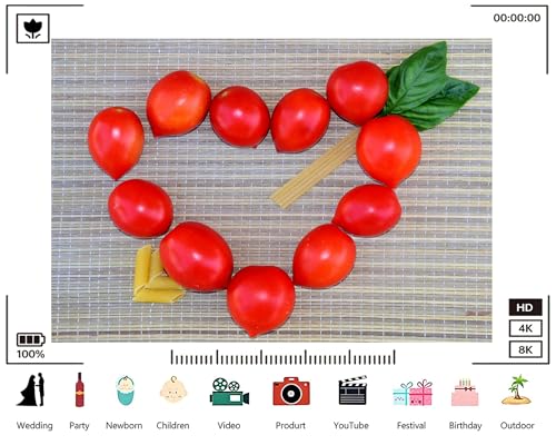 Trykid 10x10ft Heart Shaped Tomato Backdrop Fresh Food Pasta Scenery Photography Background Kitchen Themed Cooking Party Decoration Tapestry Photo Booth Prop Fabric - size: 10x10ft