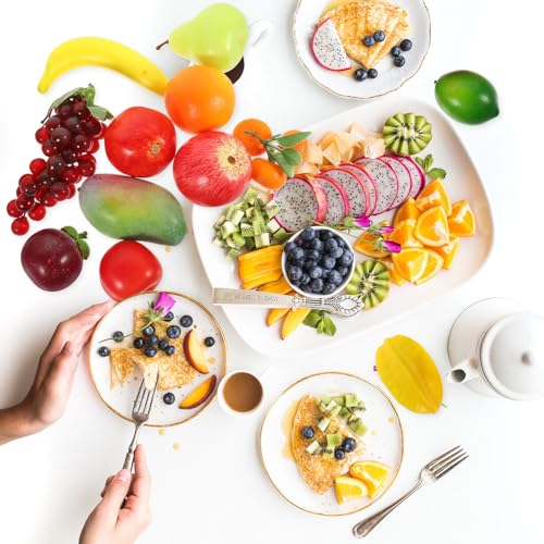 FUOYLOO 12pcs Lifelike Artificial Fruit Decor Set Plastic Simulation Apples Mangoes Foam Home Decoration Props for Table Display and Photo Styling