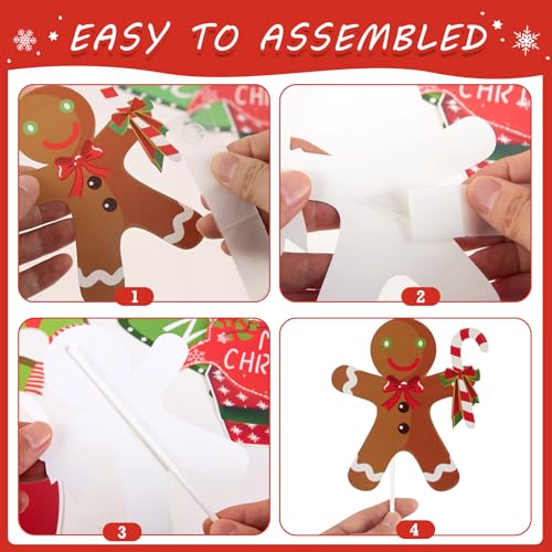 SUNBEAUTY 28 PCS Christmas Photo Booth Props Christmas Party Supplies Selfie Holiday Photo Booth Props Perfect for Family Gatherings, Parties & Holiday Events - color: Christmas
