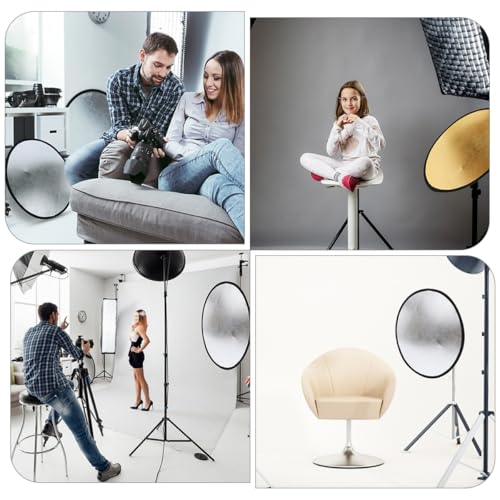 Foldable Photography Light Bounce Panel 2-in-1 Metallic Lighting Board for Photo and Outdoor Studio Use