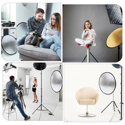 Foldable Photography Light Bounce Panel 2-in-1 Metallic Lighting Board for Photo and Outdoor Studio Use