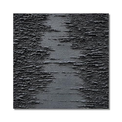 NANKAI Art Hand-Painted Thick Texture Black Canvas Art 24x24 inch Abstract Oil Home Wall Art Deco Painting - color: Nkhb294