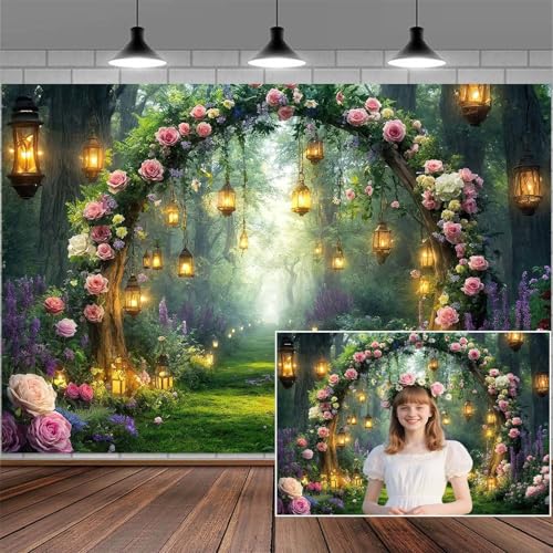 5x4ft Purple Flower Wedding Photography Backdrop Lavender Floral Wedding Bridal Photography Backdrop Anniversary Birthday Baby Shower Girl Party Banner Photo Booth Props Background Wall Decor - color: Multi8, size: 5X4FT