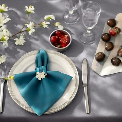 Tablecloths 60x102 Inches Textured Fabric,Natural Water Resistant Spill Proof Table Cloth Table Covers for Dining, Wedding and Parties，Grey - color: Grey, size: 60" x 102" (Rectangular)