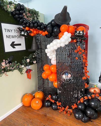 Black Backdrop Shimmer Wall Background 3FTx4FT Glitter Graduation Photo Backdrop for Party Anniversary Disco Birthday Sparkly Decorations - color: Black, size: 3ftx4ft