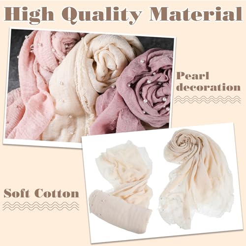 Buryeah 7 Pcs Baby Photoshoot Props Wrap Kit Includes 3 Pcs 66.9 x 35.4'' Newborn Photography Props 4 Pcs Baby Flower Headband Photo Supplies for Boy Girl Infant Toddler