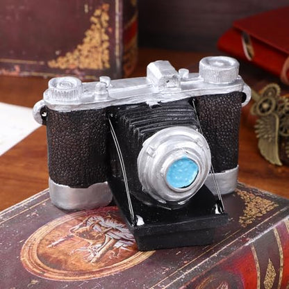 Veemoon Retro Camera Ornaments Resin Camera Model Decor Antique Camera Display Props Showcase Decorative Handcrafted Collectible Figurine Desktop Decoration Photographer Gifts (5 * 3.7 * 3inch)
