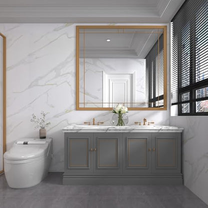 BAYYA Matte Marble Contact Paper for Countertops White Marble Peel and Stick Wallpaper Waterproof Thick Heat-Resistant Kitchen Counter Top Wrap 15.7''x354'' Wall Covering Laminate Countertop Sheets - color: White, size: 16" x 354"
