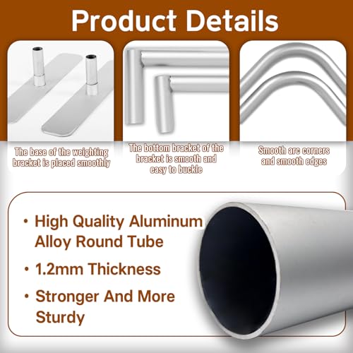 7.5x10 FT Tension Fabric Display Backdrop for Trade Show Booth, Stand Holder Backdrop Portable Aluminum Double-sided for Exhibition, Weddings, Events, - Stand Only
