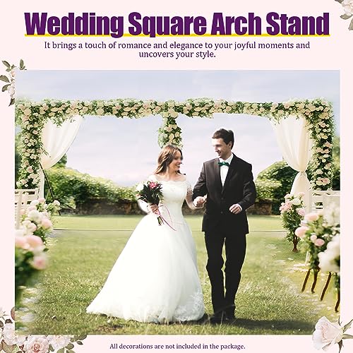 Backdrop Stand Kit,Adjustable Height Square Stand,Adjustable Metal Frame for Backdrop,Background Canopy Kit for Wedding Photography Show (19.7 * 9.8ft) - size: 19.7*9.8ft