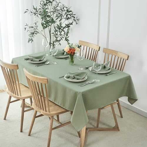 maxmill Cloth Napkins Weaved Texture Pattern Soft Comfortable and Luxury Serviette for Restaurant Family Dinners Weddings Parties and Banquets Set of 4 Pieces, 20 x 20 Inch Sage Green - color: Sage Green, size: 20" x 20" (Set of 4)