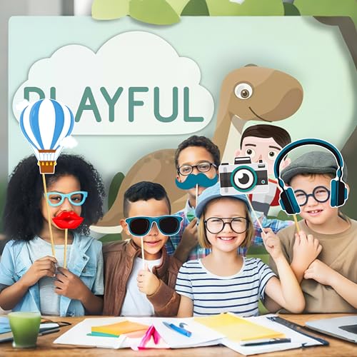 37pcs Travel Theme Party Photo Booth Props Adventure Awaits Party Decorations Let The Adventure Begin Bon Voyage Map Theme Photo Props for Farewell Retirement Around The World Party Supplies